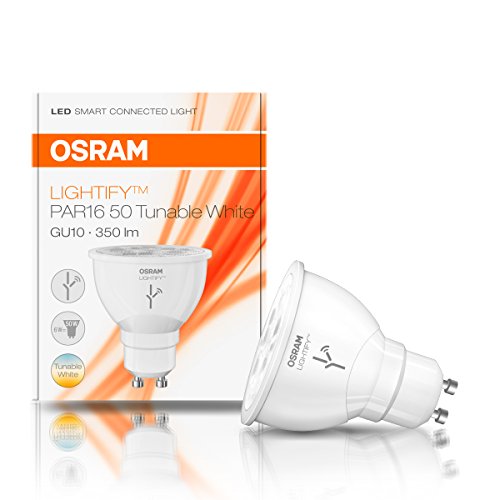 Osram Lightify PAR16 LED Reflektorlampe Tunable White, Dimmbar, Warmweiß, Kompatibel mit Alexa 4052899926103 - 3