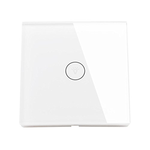 hoar Touch Schalter Wifi 1 Gang Wlan Wireless Lichtschalter Glas Touchscreen Verkleidung LED-Licht Wand Timing Schalter Fernbedienung über APP Home Smart Switch Funktioniert mit Alexa/Google Home - 9