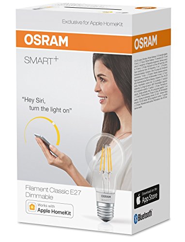 Osram Smart+ LED Filament Apple HomeKit Lampe, mit E27 Sockel, dimmbar, ersetzt 50W Glühbirne, Warmweiß - 5