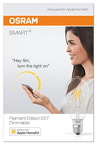 Osram Smart+ LED Filament Edison Apple HomeKit Lampe, mit E27 Sockel, dimmbar, ersetzt 50W Glühbirne, Warmweiß - 4