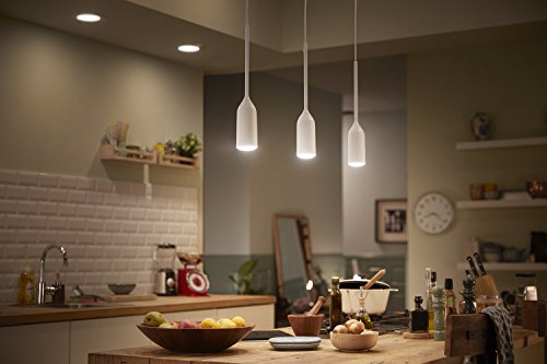 Philips Hue Devote LED Pendelleuchte, inkl. Dimmschalter, dimmbar, alle Weißschattierungen, steuerbar via App, kompatibel mit Amazon Alexa (Echo, Echo Dot), weiß - 6