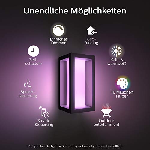 Philips Hue Impress LED Wandleuchte Schmal Outdoor - 2