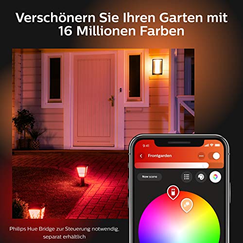 Philips Hue Impress LED Wandleuchte Schmal Outdoor - 8